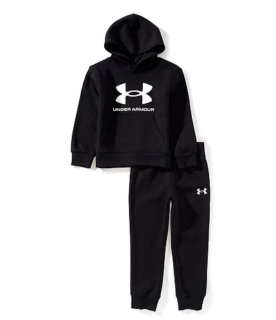 Under Armour Little Boys Long Sleeve Logo Fleece Hoodie & Joggers Set