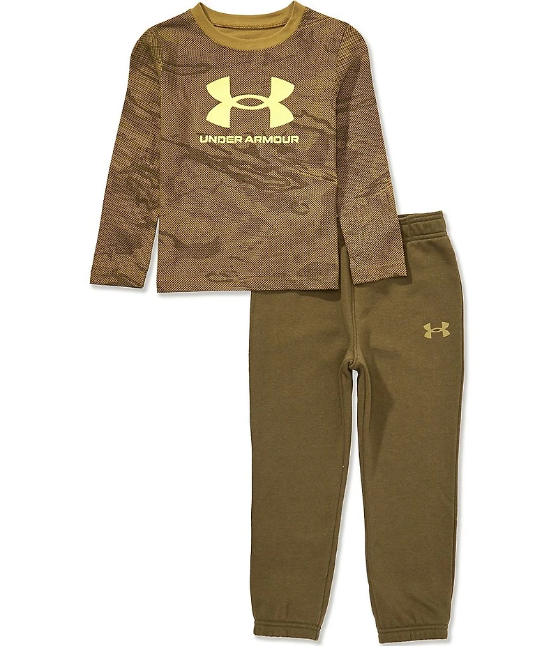 Under Armour Little Boys Long Sleeve Reaper Pullover & Jogger Pants 2-Piece Set