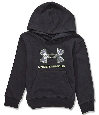 Under Armour Little Boys Long Sleeve Rival Print Fill Hoodie