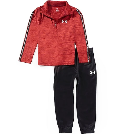 Under Armour Little Boys Long Sleeve Twist Tech Quarter Zip Top & Jogger Pants Set