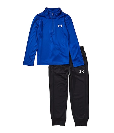 Under Armour Little Boys Long Sleeves 1/4 Zip Pullover Top & Joggers Pants Set