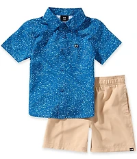 Under Armour Little Boys Printed Drift Tide Shirt & Short 2-Piece Set