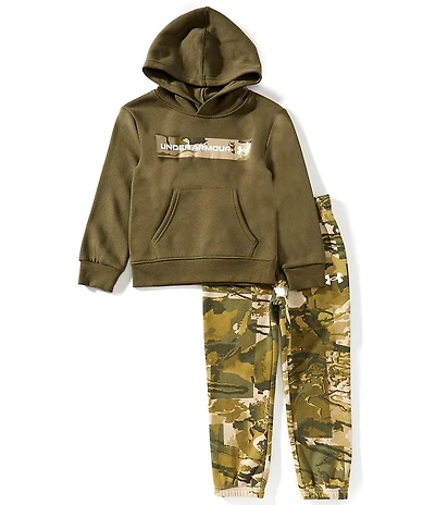 Under Armour Little Boys Rival AOP Hoodie & Jogger 2-Piece Set