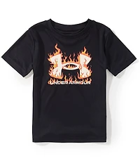Under Armour Little Boys Short Sleeve Tech Fired Up Tee