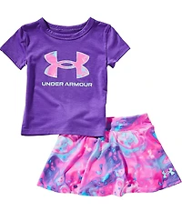 Under Armour Little Girls Club Short Sleeve T-Shirt & Skort Set