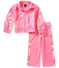 Under Armour Little Girls Rival Printed Track Jacket & Pants Set