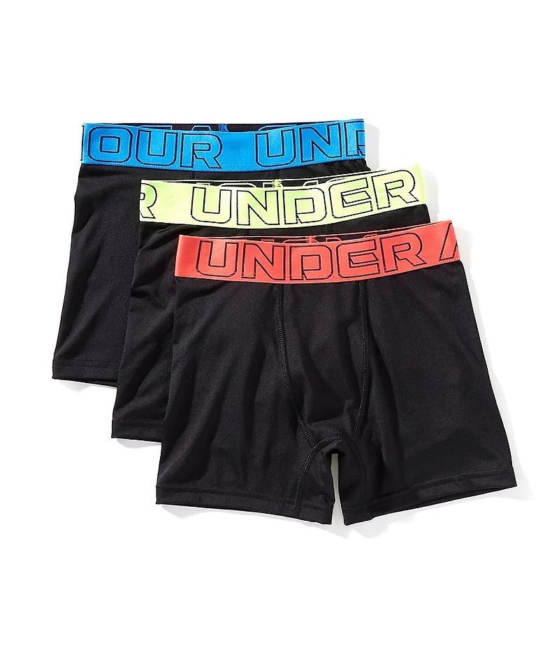 Under Armour Little/Big Boys Performance Tech-Solid Boxers 3-Pack