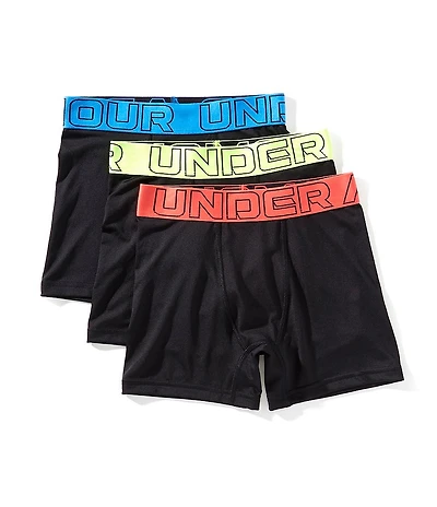 Under Armour Little/Big Boys Performance Tech-Solid Boxers 3-Pack