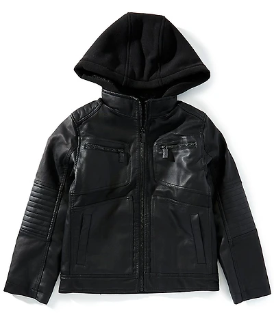 Urban Republic Big Boys Long Sleeve Coated Fleece Hoodie Jacket