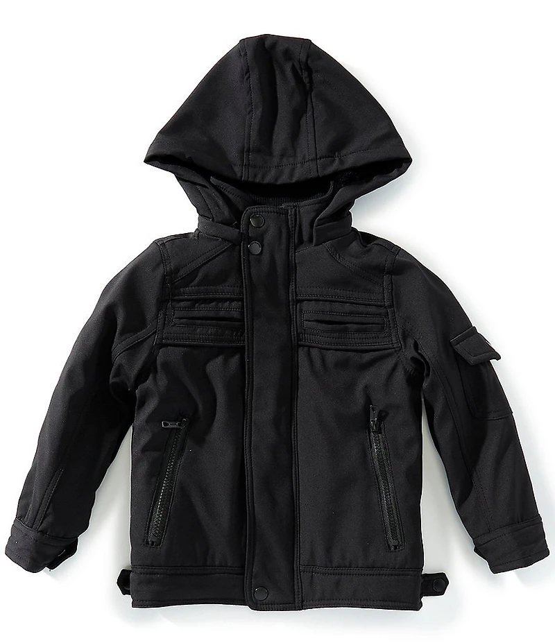 Urban Republic Little Boys Detach Tech Faux Fur Lining Hoodie