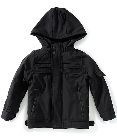 Urban Republic Little Boys Detach Tech Faux Fur Lining Hoodie