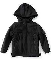 Urban Republic Little Boys Detach Tech Faux Fur Lining Hoodie
