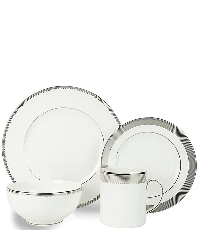 Vera Wang by Wedgwood Grosgrain 4-Piece Setting
