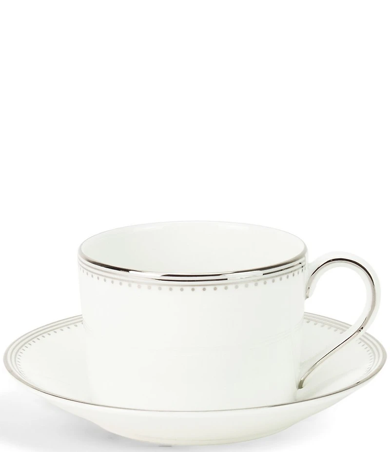 Vera Wang by Wedgwood Grosgrain Teacup & Saucer Set