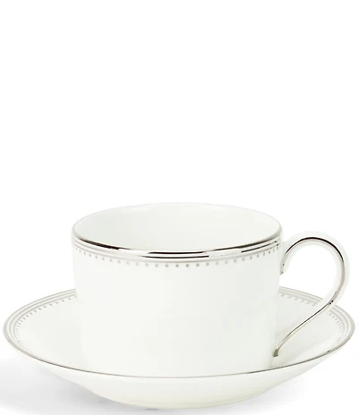 Vera Wang by Wedgwood Grosgrain Teacup & Saucer Set