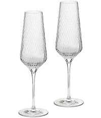 Vera Wang by Wedgwood Swirl Flutes, Set of 2