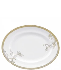 Vera Wang by Wedgwood Vera Lace Gold China Oval Platter