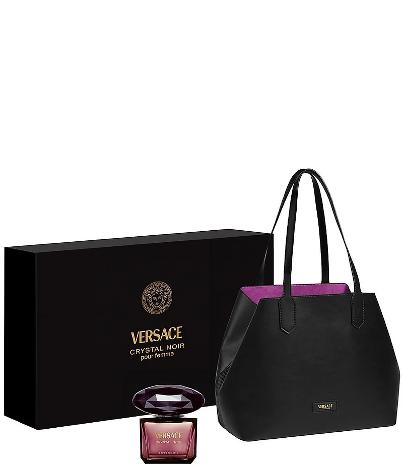 Versace Crystal Noir Summer Tote Set