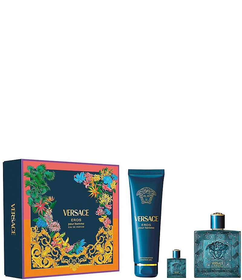 Versace Eros Eau de Parfum 3-Piece Gift Set