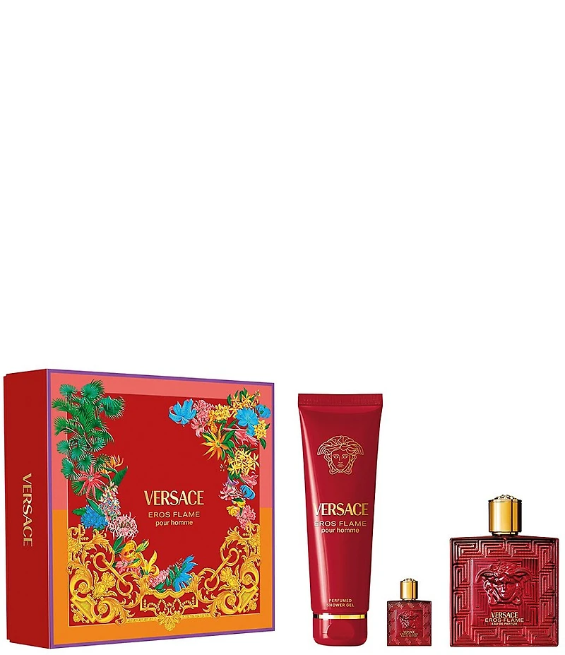 Versace Eros Flame Eau de Parfum 3-Piece Gift Set