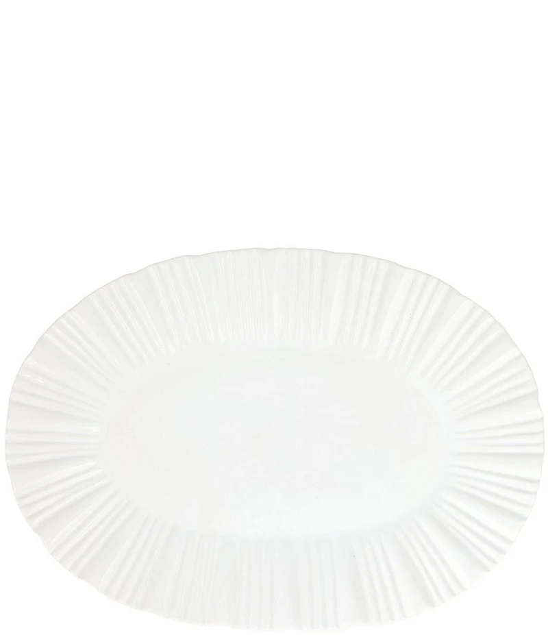 VIETRI Bari White Oval Platter