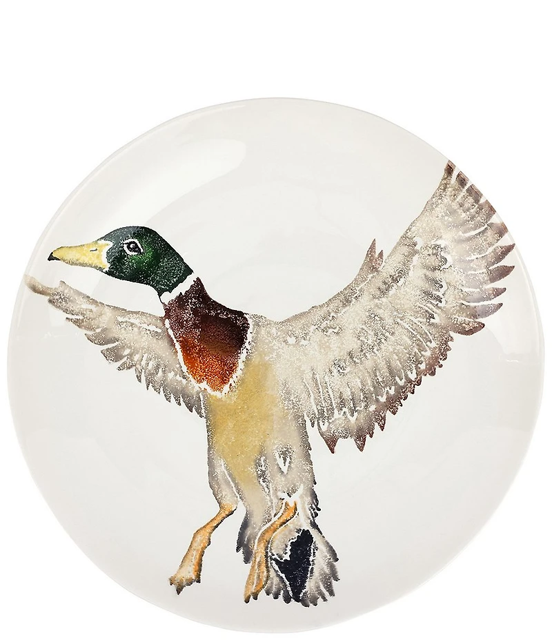 VIETRI Cacciatore Mallard Round Shallow Bowl