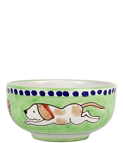 VIETRI Campagna Cane Dog Print Cereal Bowl
