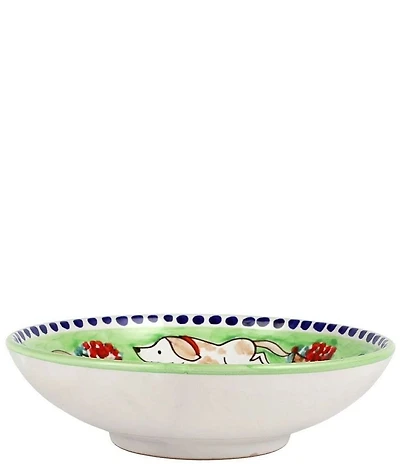 VIETRI Campagna Cane Dog Print Coupe Pasta Bowl