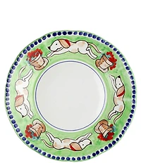 VIETRI Campagna Cane Dog Print Dinner Plate