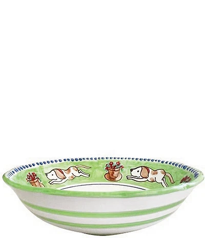 VIETRI Campagna Cane Dog Print Large Serving Bowl