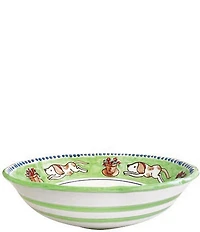 VIETRI Campagna Cane Dog Print Large Serving Bowl