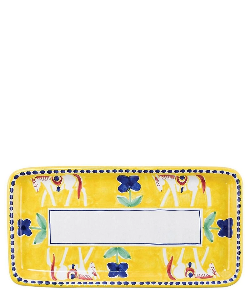 VIETRI Campagna Cavallo Horse Print Rectangular Platter