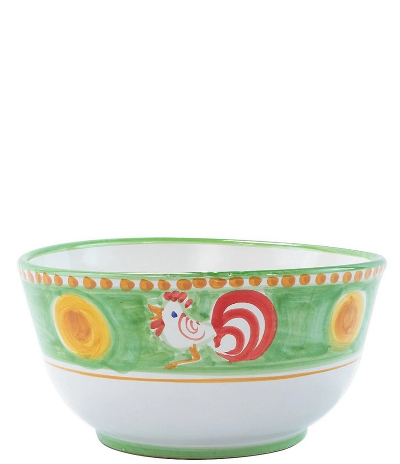 VIETRI Campagna Chicken Gallina Print Deep Serving Bowl