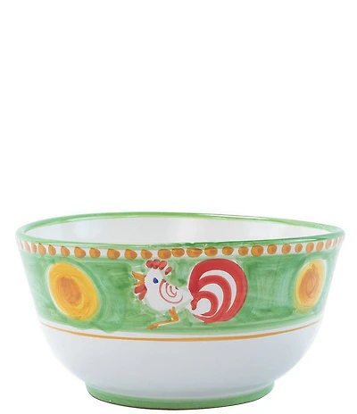 VIETRI Campagna Chicken Gallina Print Deep Serving Bowl
