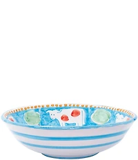 VIETRI Campagna Mucca Cow Print Large Serving Bowl
