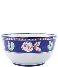 VIETRI Campagna Pesce Fish Print Deep Serving Bowl