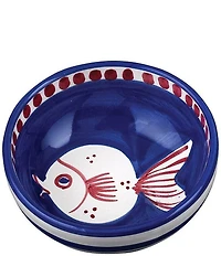 VIETRI Campagna Pesce Fish Print Olive Oil Bowl