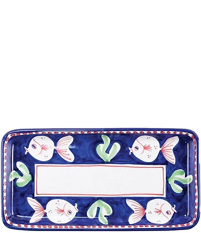 VIETRI Campagna Pesce Fish Print Rectangular Platter