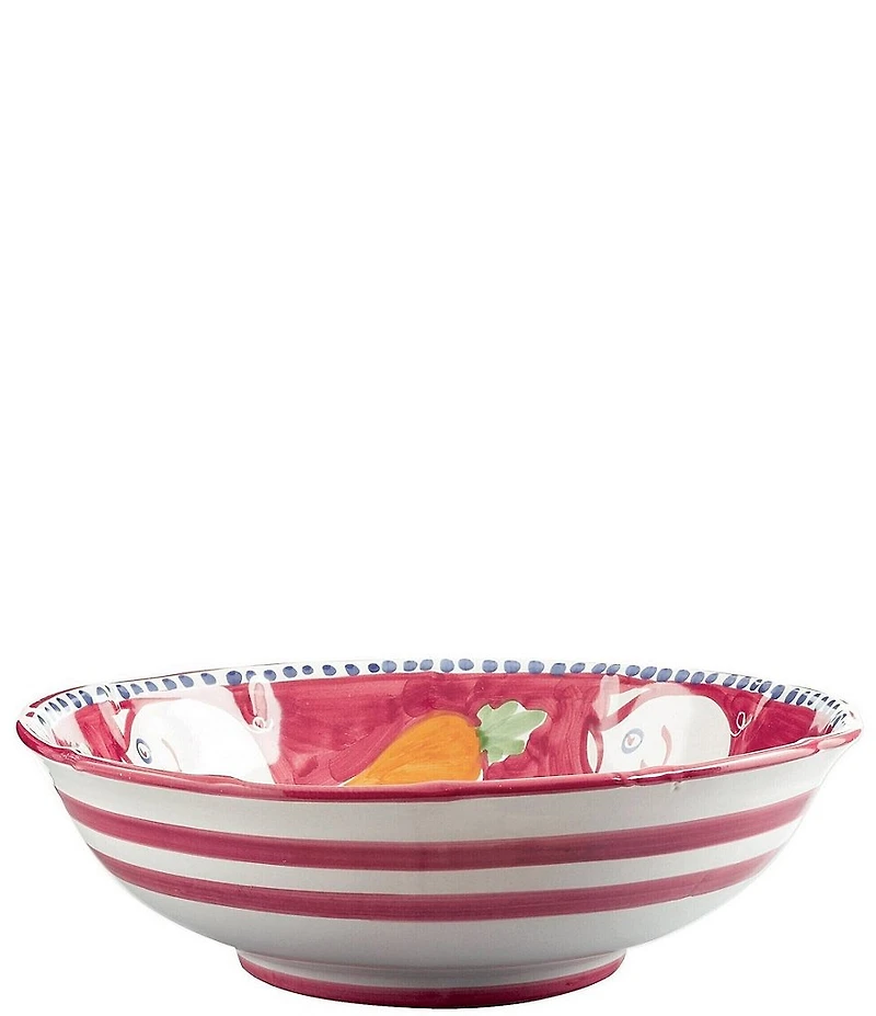 VIETRI Campagna Porco Pig Print Large Serving Bowl