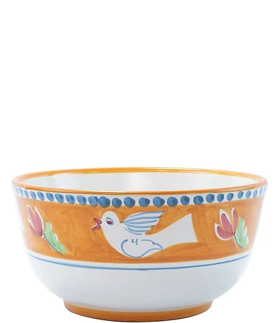 VIETRI Campagna Uccello Bird Print Deep Serving Bowl