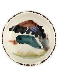 VIETRI Festive Fall Wildlife Mallard Condiment Bowl