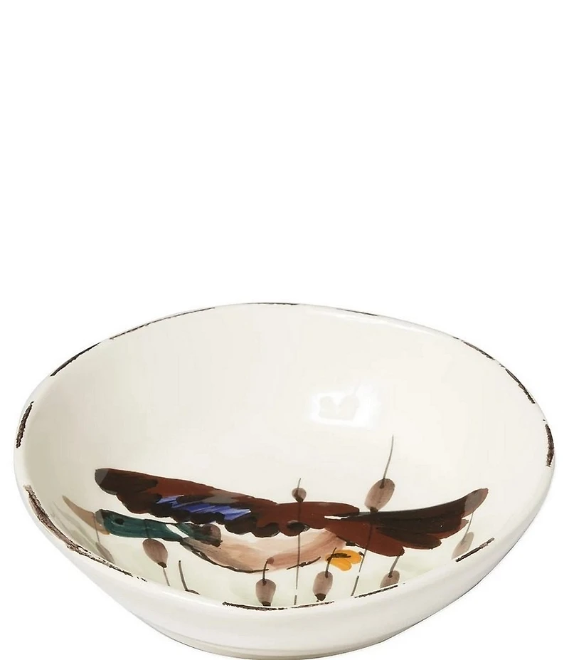 VIETRI Festive Fall Wildlife Mallard Pasta Bowl