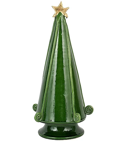 VIETRI Foresta Green Medium Tree with Swirl