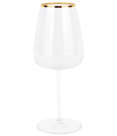 VIETRI Francesca Gold Collection Wine Glass