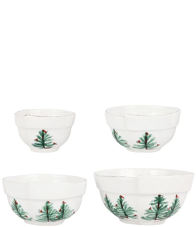 VIETRI Lastra Holiday Assorted Prepping Bowls, Set of 4