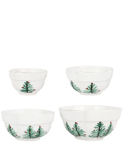 VIETRI Lastra Holiday Assorted Prepping Bowls, Set of 4
