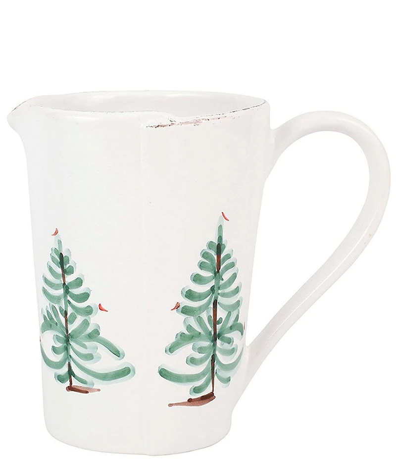 VIETRI Lastra Holiday Pitcher