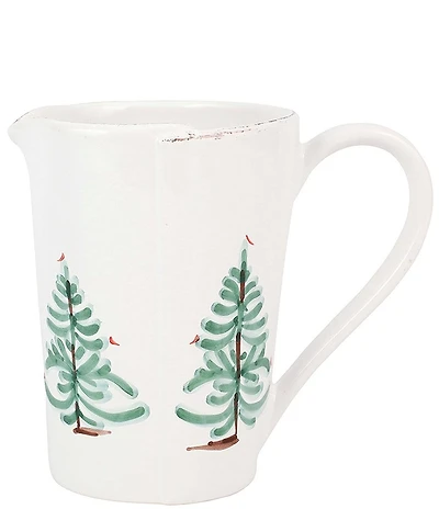 VIETRI Lastra Holiday Pitcher