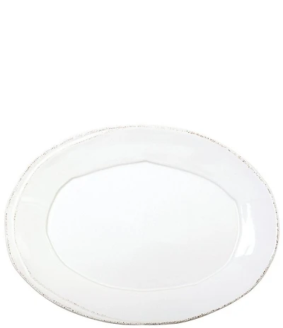 VIETRI Lastra White Small Oval Platter