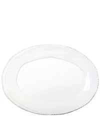 VIETRI Lastra White Small Oval Platter